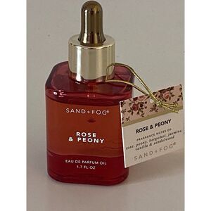 Sand + Fog Eau De Parfum Oil 1.7 fl oz Rose & Peony Bergamot Jasmine Vanilla